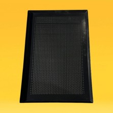 Alüminyum Italyan Açılı (45°) Düz Teflon Kaplamalı Delikli Tava (2 Mm) 40X60X1 cm