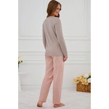 Genç Baskılı Interlok Pijama Takımı %50 Cotton-Pamuk %50 Polyester