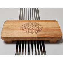 Royal Hediyelik 22X11 Ayaklı Dikdörtgen Düz, Ahşap, Motif Desenli, Yağdanlık, Şişe, Mutfak Altlığı