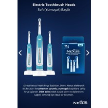 Direct Nexus Oral-B Uyumlu Yumuşak Elektrikli Diş Fırçası Yedek Başlığı 4'lü