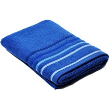%100 Pamuk Ithal Çizgili Fitil Işlemeli Banyo Havlusu 50X100
