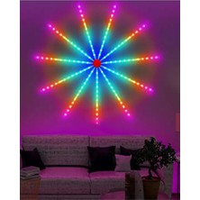 Yılbaşı-Doğumgünü Partisi Için LED Yıldız Işıkları Duvar Süslemeleri Işıkları Akıllı LED Işıkları