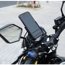 YGT Bisiklet Motorsiklet Telefon Tutucu Sabit Siyah Motor Tutacağı Bisiklet Telefon Tutacağı