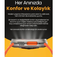 H27 Ultra 3 Akıllı Saat 2,19 Ekran Nfc Gps, Bluetooth Kulaklık ve 4 Kordon Hediyeli Kombinasyon Set