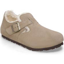 Birkenstock London Vl Shearling Taupe Kadın Ayakkabı