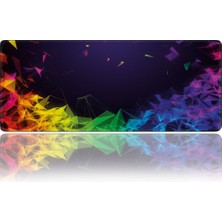 Razer 4 Oyuncu Mouse Pad 90X40 cm Kaymaz Dikişli