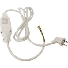 Supervac IP65 Sertifikalı Su Geçirmez Akım Korumalı Çamaşır Makinesi Şebeke Kablosu