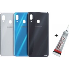SDT Samsung A20 Arka Batarya Pil Kapağı Mavi (B7000 15 ml Yapıştırıcı)