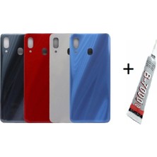 SDT Samsung A30S Arka Batarya Pil Kapağı Siyah (B7000 15 ml Yapıştırıcı)