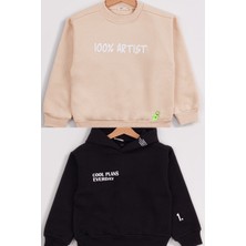 Harika Kids Erkek Çocuk 2'li Paket Basic Sweatshirt