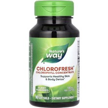 Nature’s Way Nature's Way, Chlorofresh, Chlorophyll Concentrate, 100 Mg, 90 Softgels (50 Mg Per Softgel)