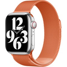 kilifone - ​​​Apple Watch 40mm - Kordon Metal Kordon - KRD-01 - Turuncu - T11061