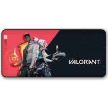 Kasırga Valorant 1 Red Oyuncu Mouse Pad 90X40 cm Kaymaz Dikişli