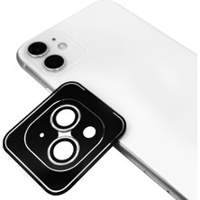 noktaks - Apple iPhone 13 - Kamera Lens Koruyucu Safir Parmak İzi Bırakmayan Anti-Reflective CL-11 - Gümüş