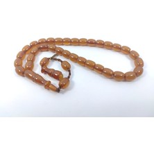 Muhammed Dabbas Usta Eseri Imzalı 2 Kat Cilalı Sıkma Kehribar Sertifikalı 6383