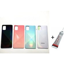 SDT Samsung A51 A515 Arka Batarya Pil Kapağı Beyaz (B7000 15 ml Yapıştırıcı)