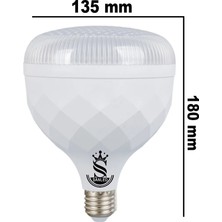 ŞANLED 80W Kristal Tasarruflu E27 Beyaz Işık Torch LED Ampul