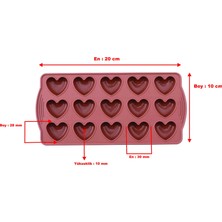 Silicolife Silikon Kalp Buzluk ve Çikolata Kalıbı