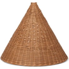 Rattam Bohem Avize, Ahşap Aydınlatma, Doğal Rattan Sarkıt: Colomb 35 cm