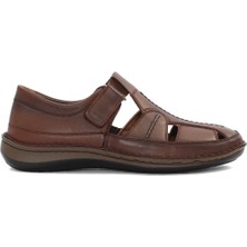 Celal Gültekin Erkek Taba Deri Sandalet