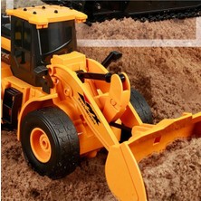 1:24 Uzaktan Kumandalı Şarjlı 6 Kanallı Dozer Kepçe Iş Makinası Oyuncağı