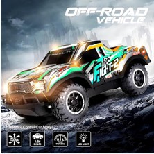 Uzaktan Kumandalı Jeep Full Fonksiyon LED Işıklı Gövde 1:24 Off Road Şarjlı Rc Yarış Arabası