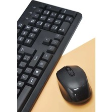 Kablosuz Klavye ve Mouse Seti Ofis Çalışma Ortamına Uygun Ultra Sessiz Türkçe Q Klavye