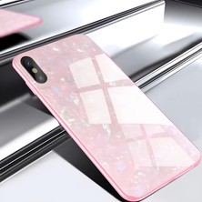 Cepustik Telefon Aksesuarları iPhone x / Xs  Kılıf Mermer Desenli Marbel Cam Silikon Kılıf