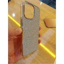 Lucek Cases iPhone 15 Pro Max Taşlı Kapak Içi Karbon Hologramlı Darbe Korumalı Kılıf