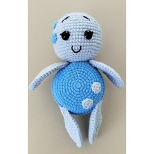 Hobby City Mavi Renkli Tosbik Kaplumbağa, Tosbağa Amigurumi Örgü