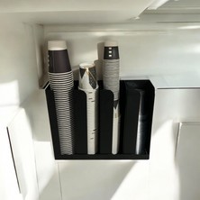 Goffee 4 Bölmeli Karton,plastik Bardak Kapak Standı