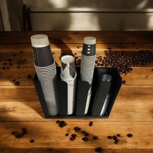 Goffee 4 Bölmeli Karton,plastik Bardak Kapak Standı
