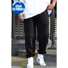 BSBSPOR Siyah Yazlık  Eşofman Altı Jogger 2 Iplik Salaş Oversize