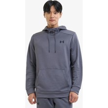 Under Armour Armour Fleece Hoodie Erkek Gri Sweatshirt 1373353-025