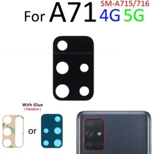 Samsung Galaxy A71 Arka Kamera Camı Lens Yapışkanlı