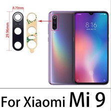 Xiaomi Mi 9 Arka Kamera Camı Lens Yapışkanlı