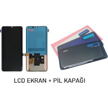 Xiaomi Mi Note 10 Lite LCD Ekran + Arka Kapak Mavi