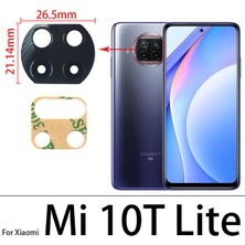 Xiaomi Mi 10T Lite Arka Kamera Camı Lens Yapışkanlı
