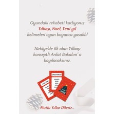 Yılbaşı Konulu Tabu Anlat Bakalım Parti Oyunu Noel Oyunu Kelime Anlatma Kart Oyunu