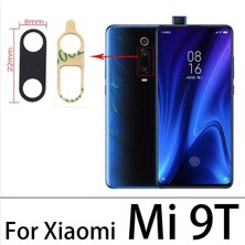 Xiaomi Mi 9t Arka Kamera Camı Lens Yapışkanlı