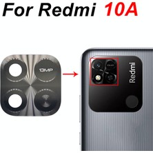 Xiaomi Redmi 10A Arka Kamera Camı Lens Yapışkanlı