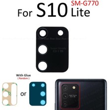Samsung Galaxy S10 Lite Arka Kamera Camı Lens Yapışkanlı