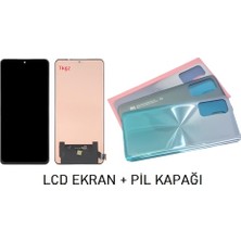 Xiaomi Mi 10T Pro LCD Ekran + Arka Kapak Mavi