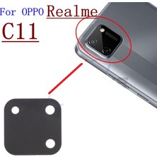 Oppo Realme C11 Arka Kamera Camı Lens Yapışkanlı