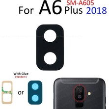 Samsung Galaxy A6 Plus Arka Kamera Camı Lens Yapışkanlı