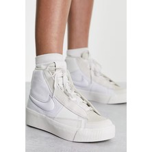 Nike Blazer Mid Victory Beyaz-Bej Kadın Deri Günlük Spor Ayakkabı