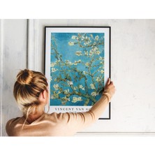 Kof Design Çiçek Açan Badem Ağacı Tablosu - Almond Blossom Vincent Van Gogh Tablo Posterleri.