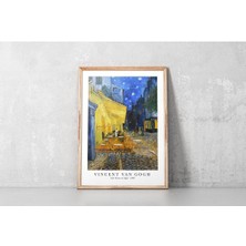Kof Design Kafe Terasta Gece Tablosu - Vincent Van Gogh Tablo Posterleri - Café Terrace At Night