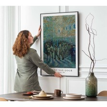 Kof Design Tutuklular Çemberi - Vincent Van Gogh Sanat Eseri Posteri. Prisoners Exercising - Van Gogh Posteri