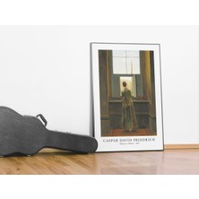 Kof Design Penceredeki Kadın Posteri - Caspar David Friedrich Posterteri. Sanat Eserleri Posteri.